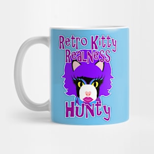 Retro Kitty Realness, Hunty (Cat in Drag) Mug